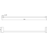 Полотенцедержатель LEMARK VALDAY LMA-8113S-BRG брашированное золото
