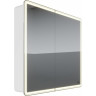 Шкаф зеркальный LEMARK ELEMENT 90х80 см с подсветкой, с розеткой, белый глянец LM90ZS-E